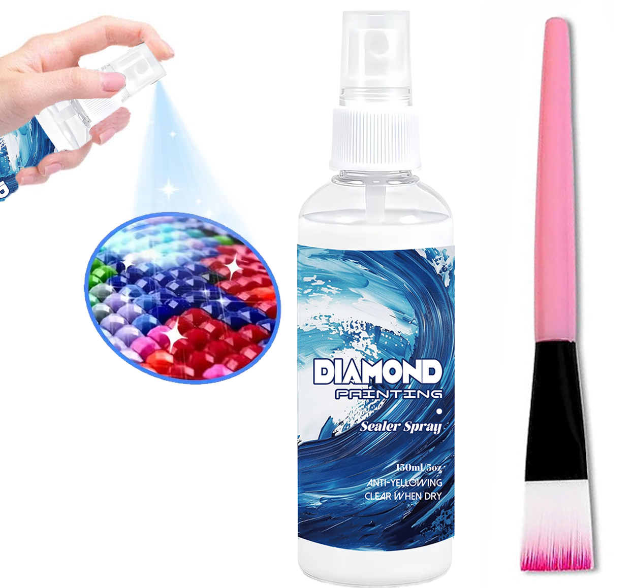 Resin Art Work - Spray de scellement pour peinture diamantée