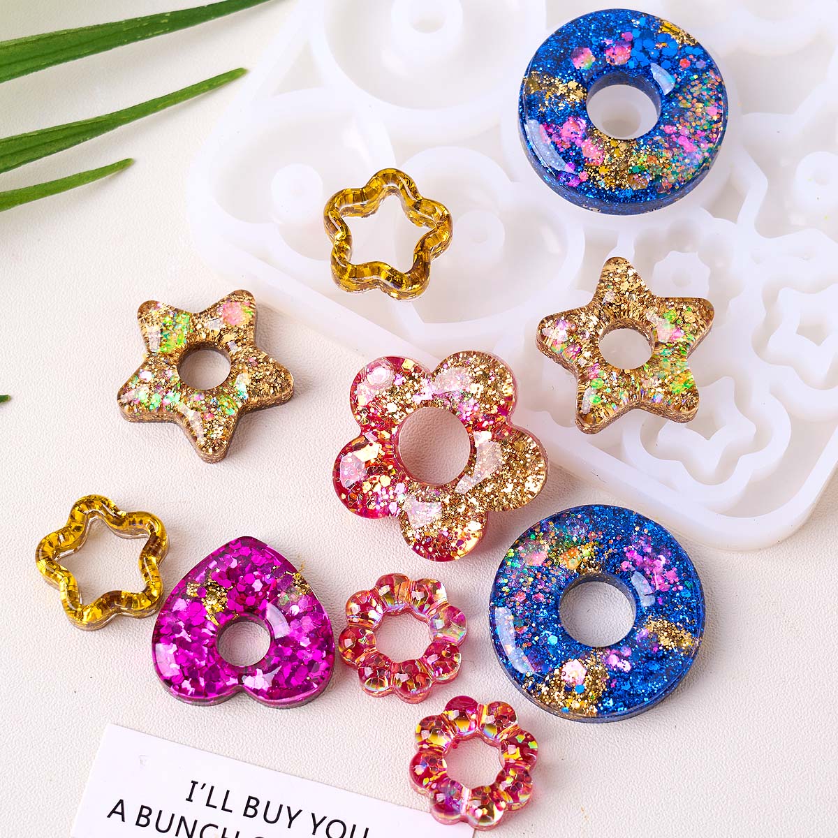 Resin Art Mould - Bijoux multifonctionnels moule en Silicone bricolage