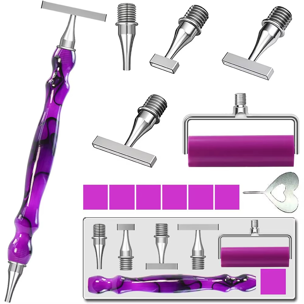 Resin Art Canvas - Ensemble de stylos ergonomiques pour la