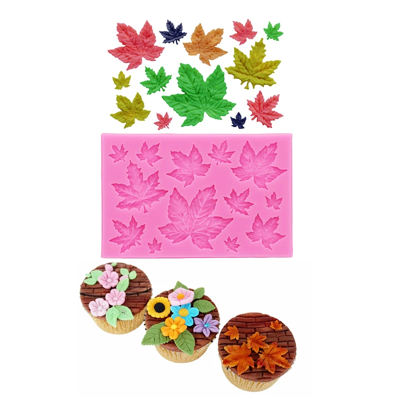 Resin Art Mould - Gj-61 bricolage feuille d'érable feuille silicone
