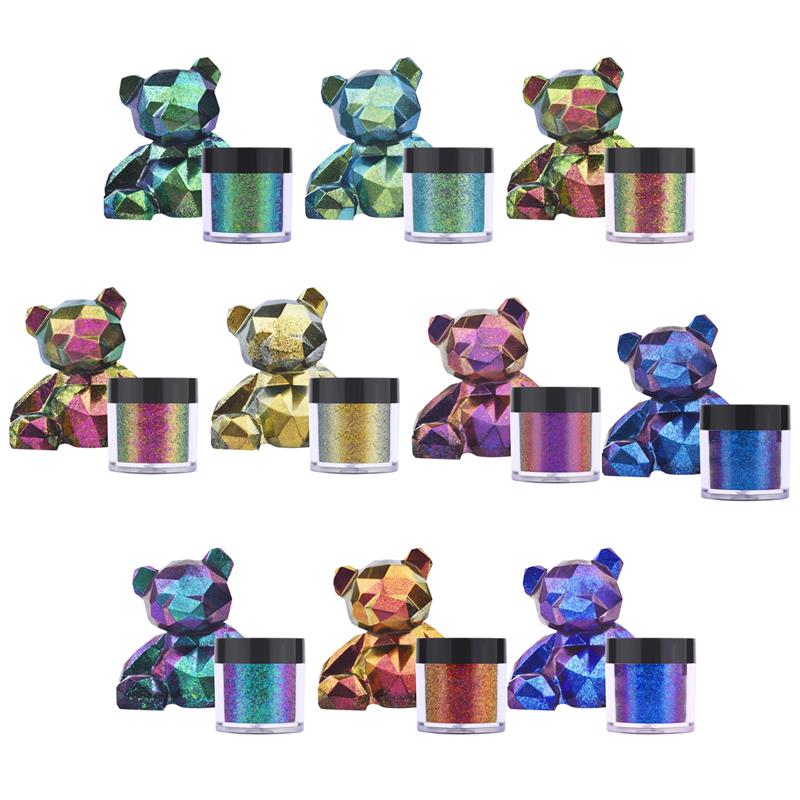 Glitter Powder Resin - Pigment de Résine Caméléons Miroir pour