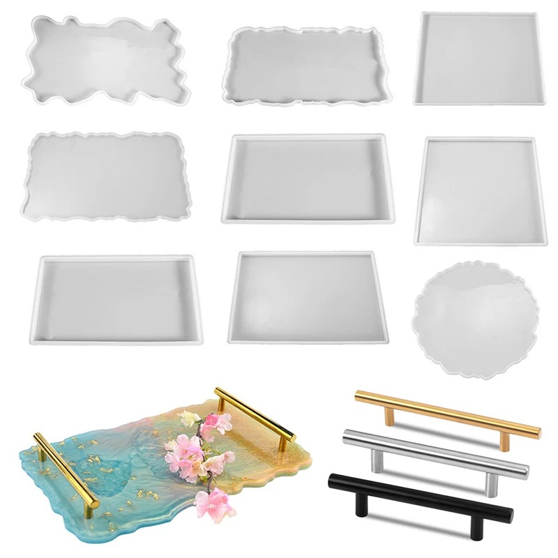 Resin Art Mould - Plateau en résine époxy, moule en