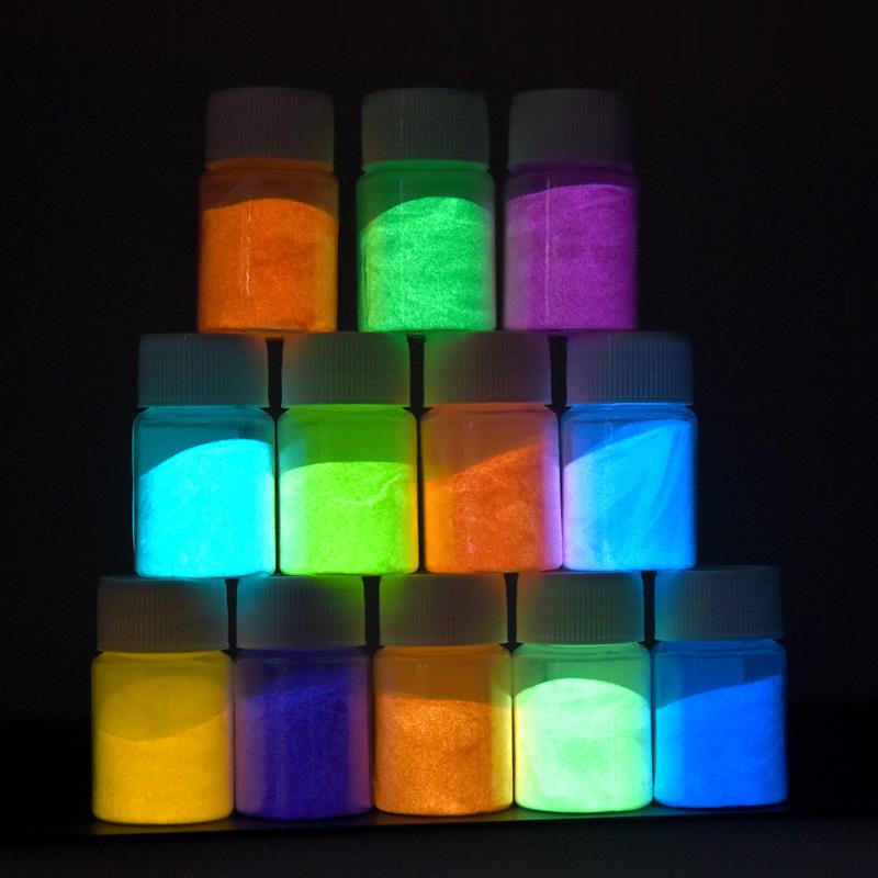 Glitter Powder Resin - Poudre lumineuse 20g/bouteille, Pigment en résine