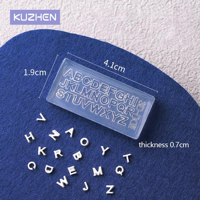 Lettres A-Z Nail Art Silicone  - Resin Art Zone avis et prix
