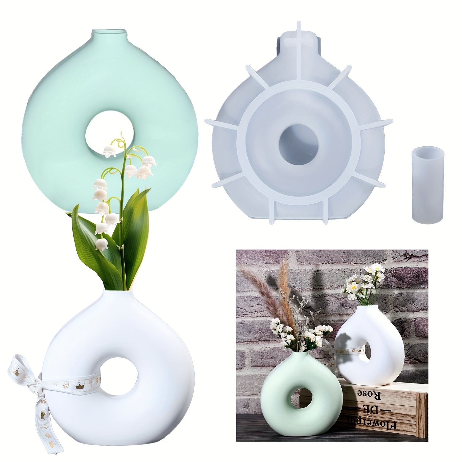 1 bricolage Vase rond Silicone - Resin Art Mould avis et prix