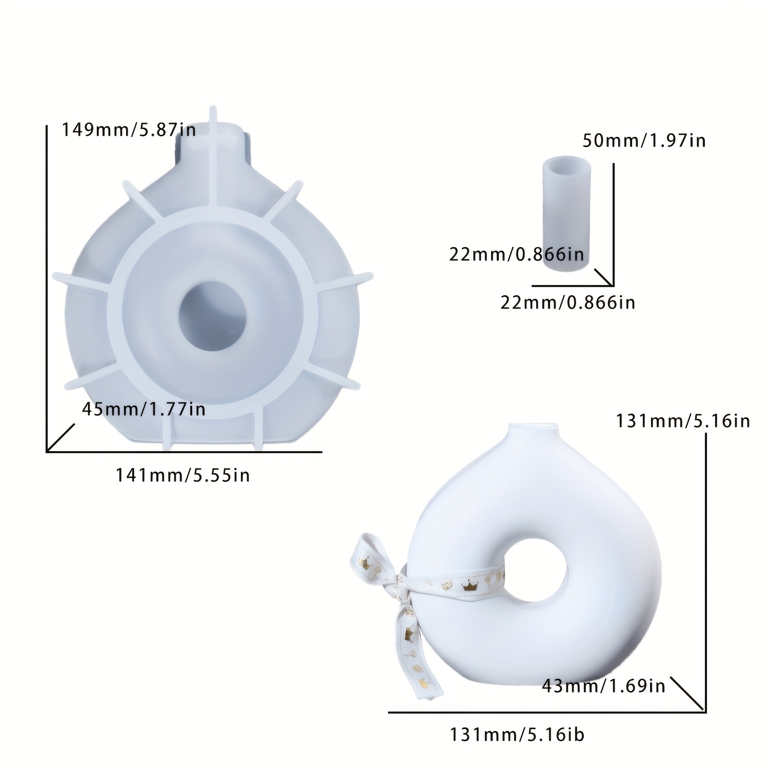 1 bricolage Vase rond Silicone - Resin Art Mould avis et prix