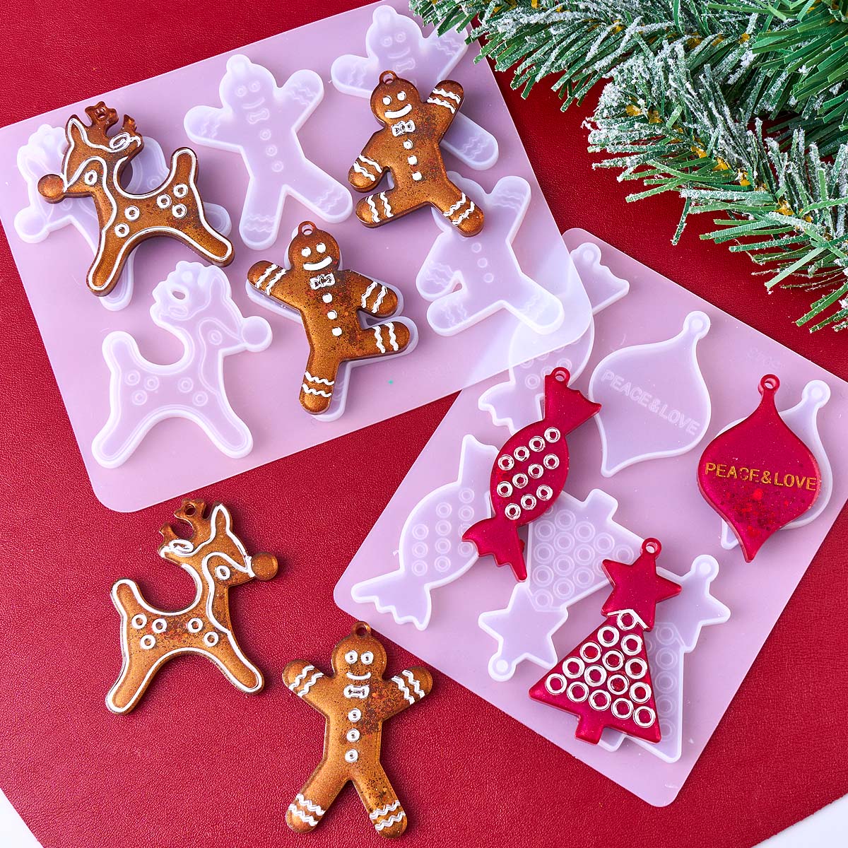 Série de noël boucles d'oreill - Resin Art Mould avis et prix