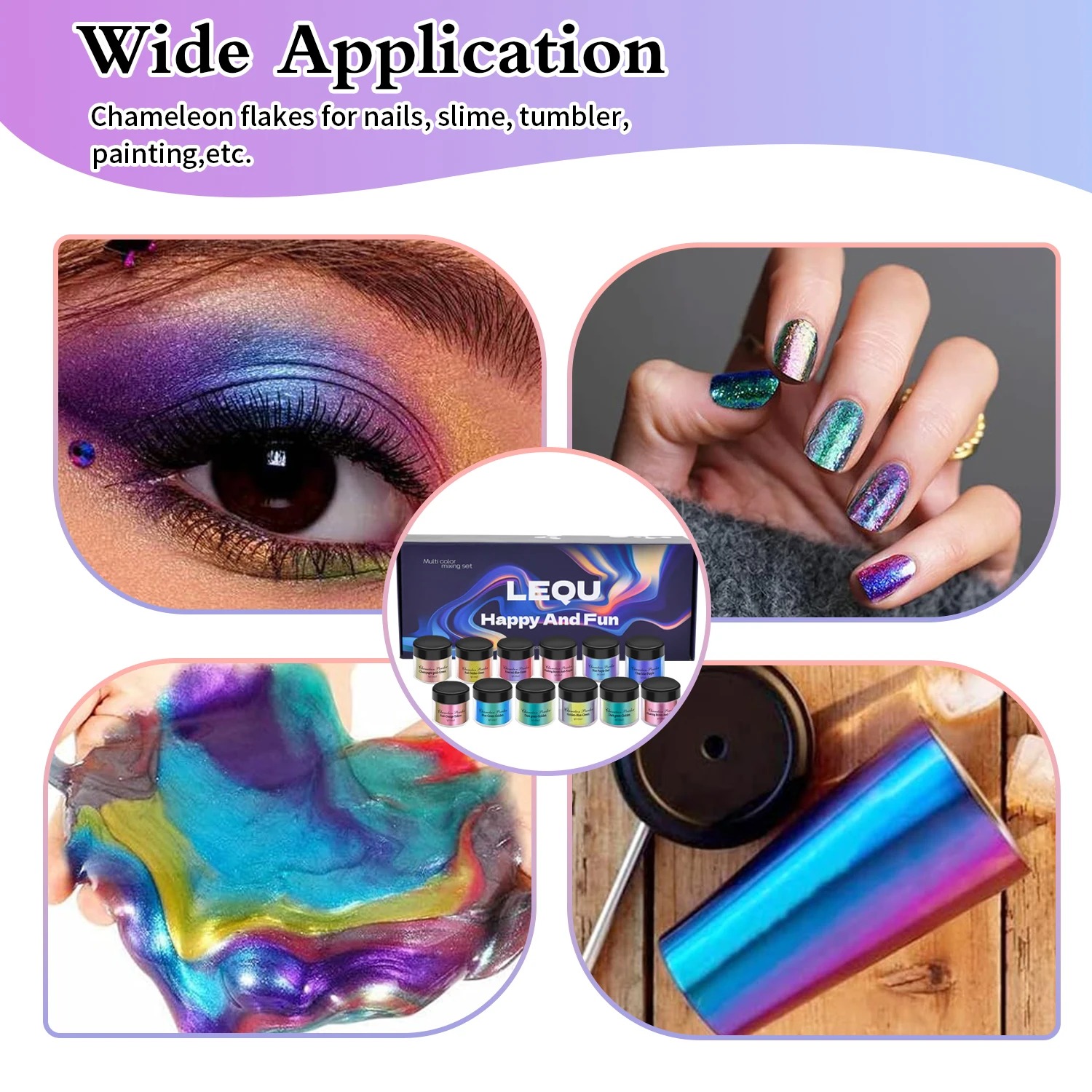 Un ensemble de poudre de chrom - Glitter Powder Resin avis et prix