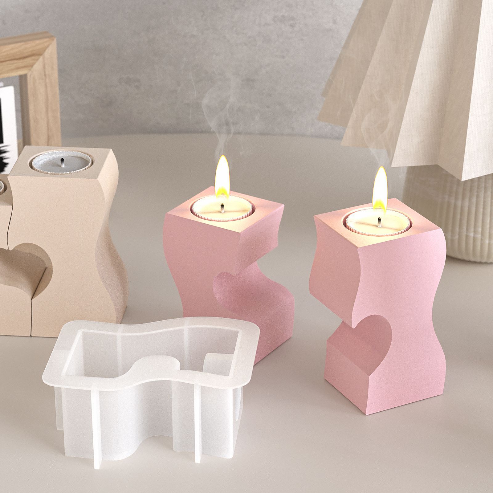 S coeur chandelier Silicone mo - Resin Art Mould avis et prix