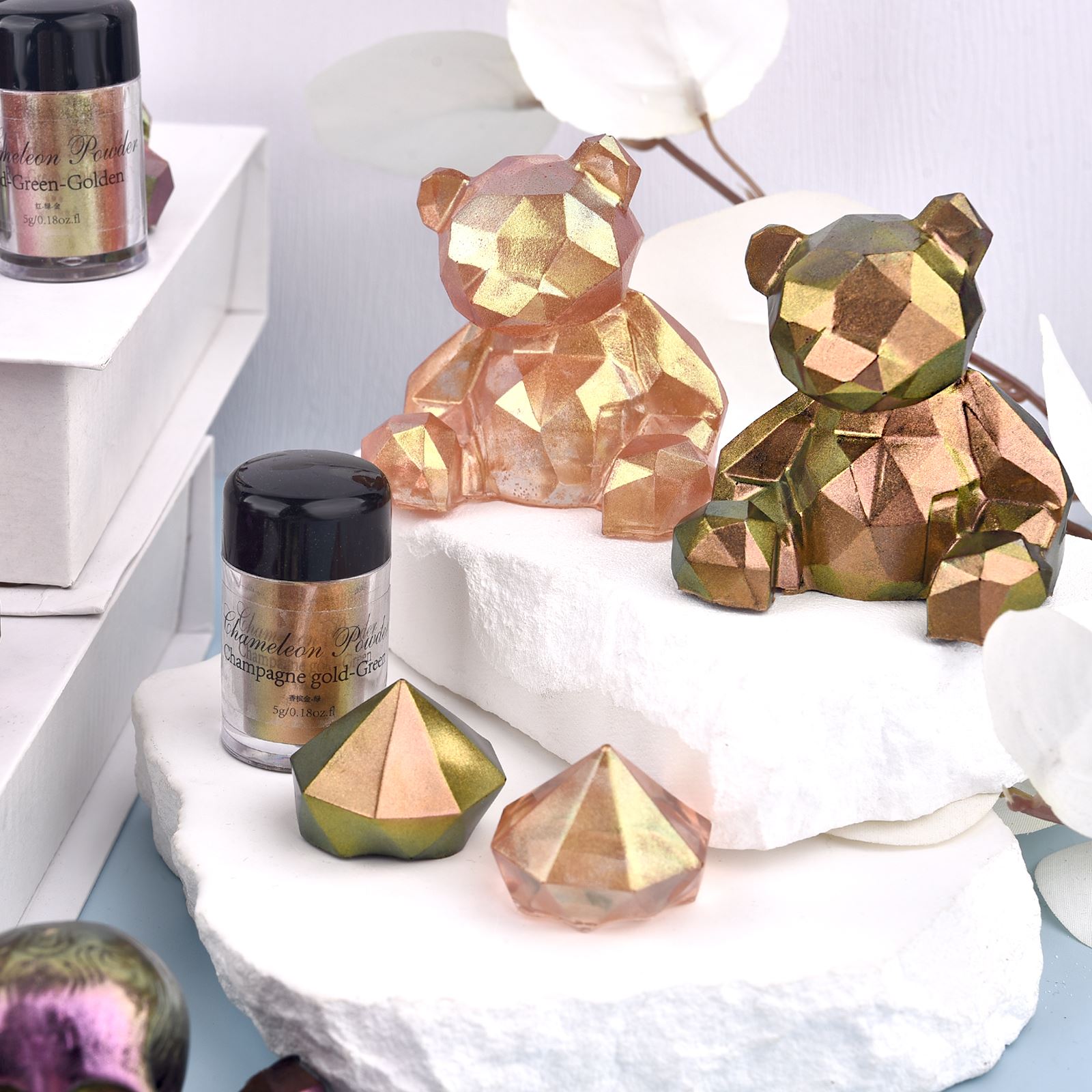 Pigment de résine caméléon mir - Glitter Powder Resin avis et prix