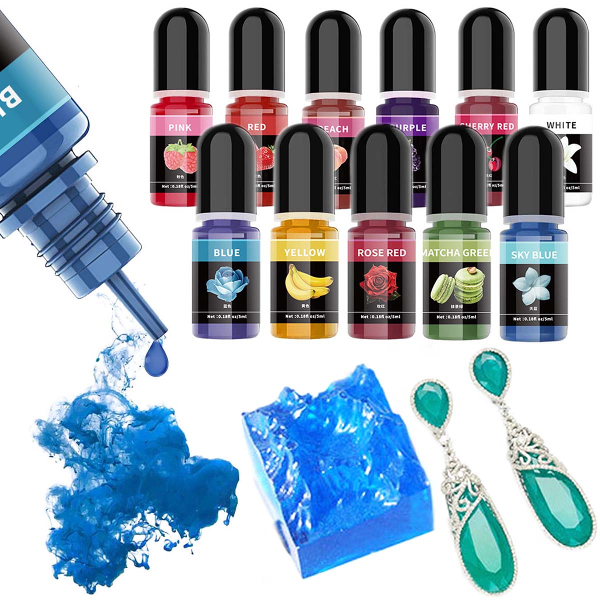 5 ml/bouteille résine époxy Pi - Resin Art Liquid avis et prix
